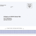 Pressure seal on letter example